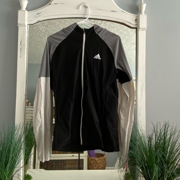 Adidas Running Windbreaker Size S gray,black,white - Picture 3 of 4